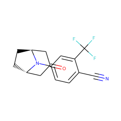 N#Cc1ccc(N2[C@H]3CC[C@H]2CC(=O)C3)cc1C(F)(F)F ZINC000115911383