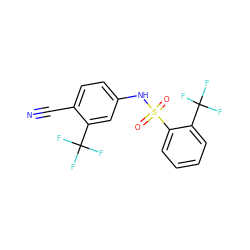 N#Cc1ccc(NS(=O)(=O)c2ccccc2C(F)(F)F)cc1C(F)(F)F ZINC000480178298