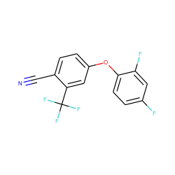 N#Cc1ccc(Oc2ccc(F)cc2F)cc1C(F)(F)F ZINC000036805613