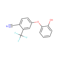 N#Cc1ccc(Oc2ccccc2O)cc1C(F)(F)F ZINC000037674584