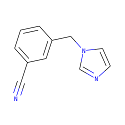 N#Cc1cccc(Cn2ccnc2)c1 ZINC000012525125