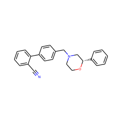 N#Cc1ccccc1-c1ccc(CN2CCO[C@@H](c3ccccc3)C2)cc1 ZINC000025949259