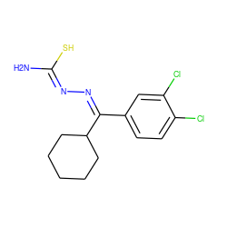 N/C(S)=N/N=C(/c1ccc(Cl)c(Cl)c1)C1CCCCC1 ZINC000006808503