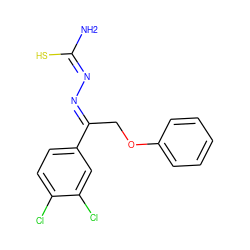 N/C(S)=N/N=C(\COc1ccccc1)c1ccc(Cl)c(Cl)c1 ZINC000028353057