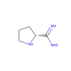 N=C(N)[C@H]1CCCN1 ZINC000071294766