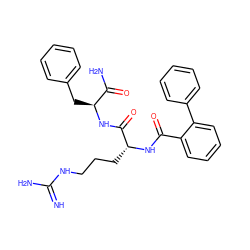 N=C(N)NCCC[C@@H](NC(=O)c1ccccc1-c1ccccc1)C(=O)N[C@@H](Cc1ccccc1)C(N)=O ZINC000095562999