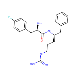 N=C(N)NCCC[C@H](Cc1ccccc1)NC(=O)[C@H](N)Cc1ccc(F)cc1 ZINC000029126479