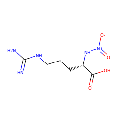 N=C(N)NCCC[C@H](N[N+](=O)[O-])C(=O)O ZINC000044830139