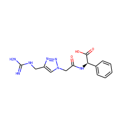 N=C(N)NCc1cn(CC(=O)N[C@@H](C(=O)O)c2ccccc2)nn1 ZINC000064539437