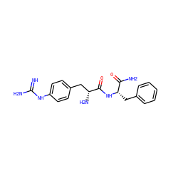 N=C(N)Nc1ccc(C[C@@H](N)C(=O)N[C@@H](Cc2ccccc2)C(N)=O)cc1 ZINC000299834455