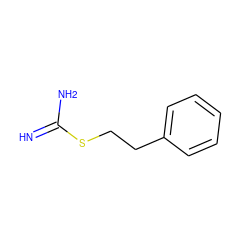 N=C(N)SCCc1ccccc1 ZINC000016983019