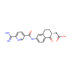 N=C(N)c1ccc(C(=O)Nc2ccc3c(c2)CC[C@H](CC(=O)O)C3=O)cn1 ZINC000027300281