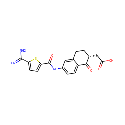 N=C(N)c1ccc(C(=O)Nc2ccc3c(c2)CC[C@H](CC(=O)O)C3=O)s1 ZINC000027309559