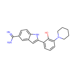 N=C(N)c1ccc2[nH]c(-c3cccc(N4CCCCC4)c3O)cc2c1 ZINC000473157247