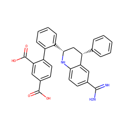 N=C(N)c1ccc2c(c1)[C@@H](c1ccccc1)C[C@@H](c1ccccc1-c1ccc(C(=O)O)cc1C(=O)O)N2 ZINC000103240951