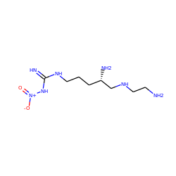 N=C(NCCC[C@H](N)CNCCN)N[N+](=O)[O-] ZINC000001662969