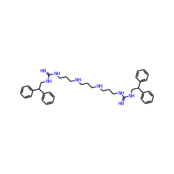 N=C(NCCCNCCCNCCCNC(=N)NCC(c1ccccc1)c1ccccc1)NCC(c1ccccc1)c1ccccc1 ZINC000036113905