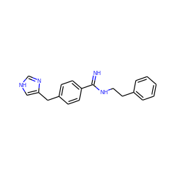 N=C(NCCc1ccccc1)c1ccc(Cc2c[nH]cn2)cc1 ZINC000026382956