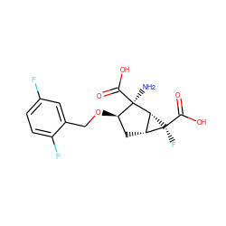 N[C@@]1(C(=O)O)[C@H](OCc2cc(F)ccc2F)C[C@@H]2[C@H]1[C@@]2(F)C(=O)O ZINC000013582187