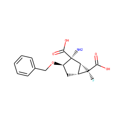 N[C@@]1(C(=O)O)[C@H](OCc2ccccc2)C[C@@H]2[C@H]1[C@@]2(F)C(=O)O ZINC000013582132