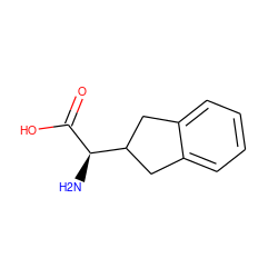 N[C@@H](C(=O)O)C1Cc2ccccc2C1 ZINC000006117201