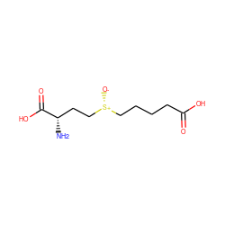 N[C@@H](CC[S@+]([O-])CCCCC(=O)O)C(=O)O ZINC000036185106