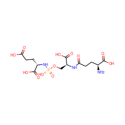 N[C@@H](CCC(=O)N[C@@H](CO[P@](=O)(O)N[C@@H](CCC(=O)O)C(=O)O)C(=O)O)C(=O)O ZINC000073168864