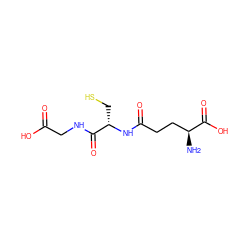 N[C@@H](CCC(=O)N[C@@H](CS)C(=O)NCC(=O)O)C(=O)O ZINC000003830891