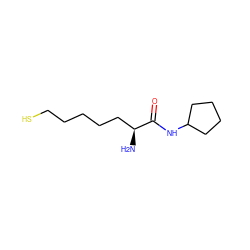 N[C@@H](CCCCCS)C(=O)NC1CCCC1 ZINC000014969995