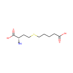 N[C@@H](CCSCCCCC(=O)O)C(=O)O ZINC000002047772