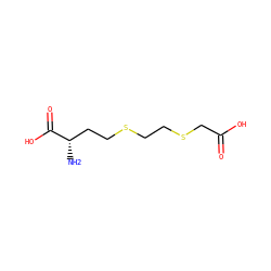 N[C@@H](CCSCCSCC(=O)O)C(=O)O ZINC000036185113