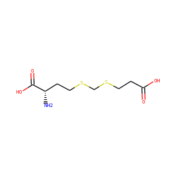 N[C@@H](CCSCSCCC(=O)O)C(=O)O ZINC000040834194