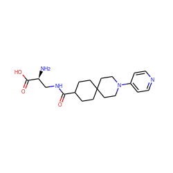 N[C@@H](CNC(=O)C1CCC2(CC1)CCN(c1ccncc1)CC2)C(=O)O ZINC000028755607