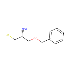 N[C@@H](CS)COCc1ccccc1 ZINC000028255050