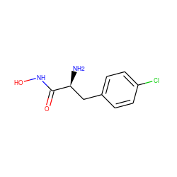 N[C@@H](Cc1ccc(Cl)cc1)C(=O)NO ZINC000035075548