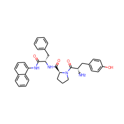 N[C@@H](Cc1ccc(O)cc1)C(=O)N1CCC[C@H]1C(=O)N[C@@H](Cc1ccccc1)C(=O)Nc1cccc2ccccc12 ZINC000027107082