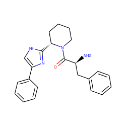 N[C@@H](Cc1ccccc1)C(=O)N1CCCC[C@H]1c1nc(-c2ccccc2)c[nH]1 ZINC000036216169