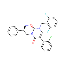 N[C@@H](Cn1c(=O)c(-c2ccccc2Cl)cn(Cc2c(F)cccc2F)c1=O)c1ccccc1 ZINC000028476968