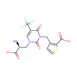 N[C@@H](Cn1cc(C(F)(F)F)c(=O)n(Cc2ccsc2C(=O)O)c1=O)C(=O)O ZINC000035324095