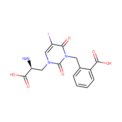 N[C@@H](Cn1cc(I)c(=O)n(Cc2ccccc2C(=O)O)c1=O)C(=O)O ZINC000013677293