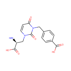 N[C@@H](Cn1ccc(=O)n(Cc2ccc(C(=O)O)cc2)c1=O)C(=O)O ZINC000003996010