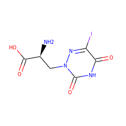 N[C@@H](Cn1nc(I)c(=O)[nH]c1=O)C(=O)O ZINC000013766129