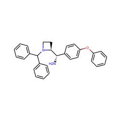 N[C@@H](c1ccc(Oc2ccccc2)cc1)[C@@H]1CCN1C(c1ccccc1)c1ccccc1 ZINC000022941567