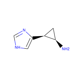 N[C@@H]1C[C@@H]1c1c[nH]cn1 ZINC000013518984