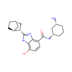 N[C@@H]1CCC[C@H](NC(=O)c2ccc(O)c3[nH]c([C@H]4C[C@H]5CC[C@H]4C5)nc23)C1 ZINC000653670302