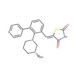 N[C@@H]1CCCN(c2c(/C=C3\SC(=O)NC3=O)cccc2-c2ccncc2)C1 ZINC000084670256