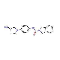 N[C@@H]1CCN(c2ccc(NC(=O)N3Cc4ccccc4C3)cc2)C1 ZINC000166839446