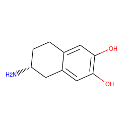 N[C@@H]1CCc2cc(O)c(O)cc2C1 ZINC000003872369