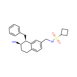 N[C@@H]1CCc2ccc(CNS(=O)(=O)C3CCC3)cc2[C@@H]1Cc1ccccc1 ZINC000142543118