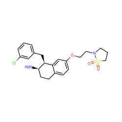 N[C@@H]1CCc2ccc(OCCN3CCCS3(=O)=O)cc2[C@@H]1Cc1cccc(Cl)c1 ZINC000143043811